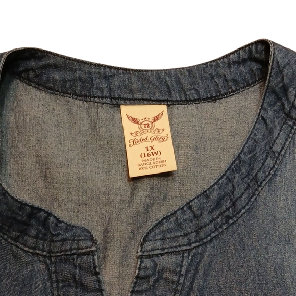 Faded Glory Denim Sleeveless Dress - Picture 6 of 6